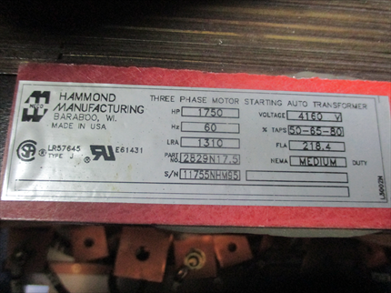 Hammond Power Solutions Auto Transformer